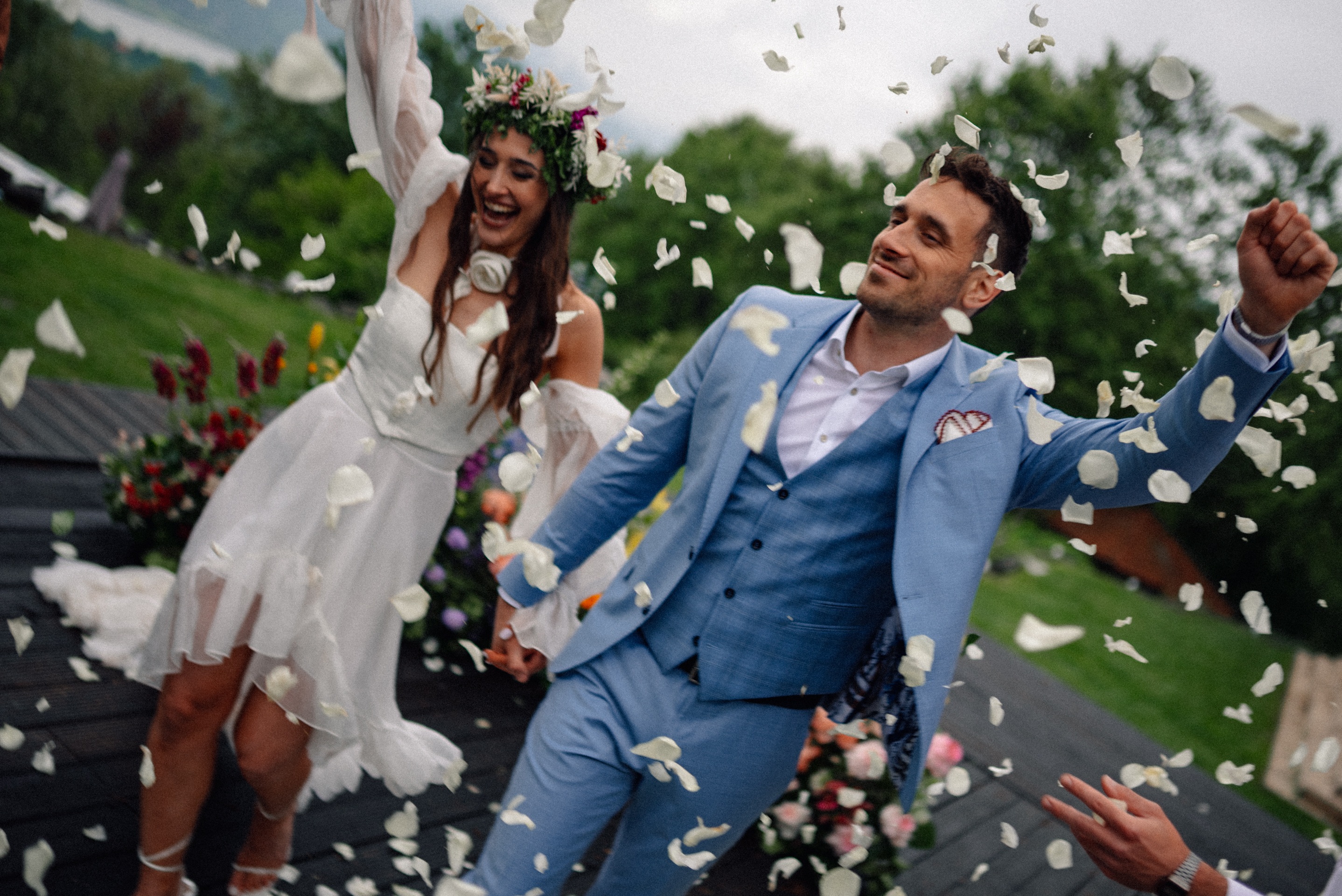 Happy couple love wedding
